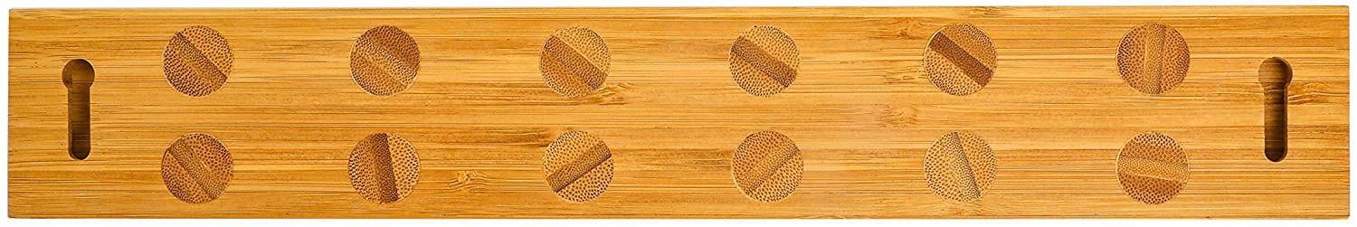 Kitchen Bamboo Magnetic Knife Strip Holder - For Knives, Utensils, Cutlery, eco friendly - sustainable products bougie green