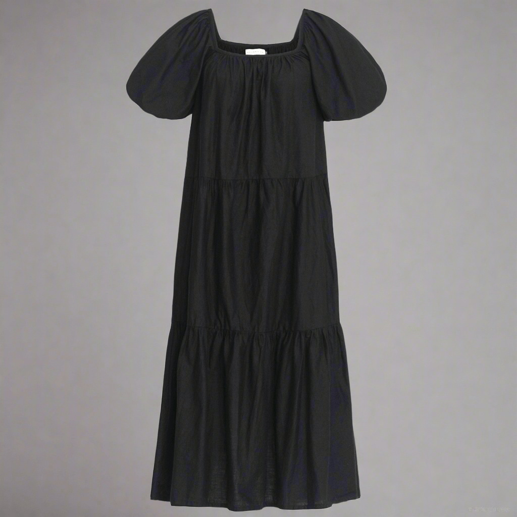 Dresses Cotton Prairie Dress, in Black eco friendly - sustainable products bougie green