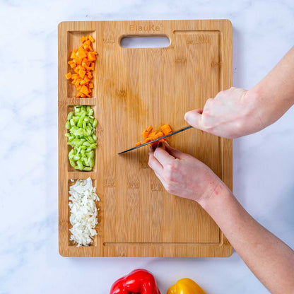 Kitchen Extra Large Bamboo Cutting Board - 17x12.5 inch Wood Cutting Board eco friendly - sustainable products bougie green