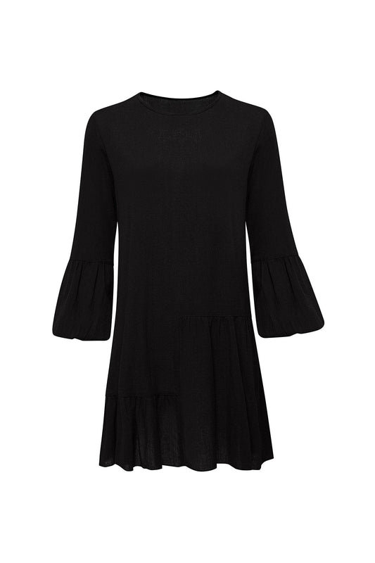 Dresses GAIA MINI DRESS - BLACK eco friendly - sustainable products bougie green