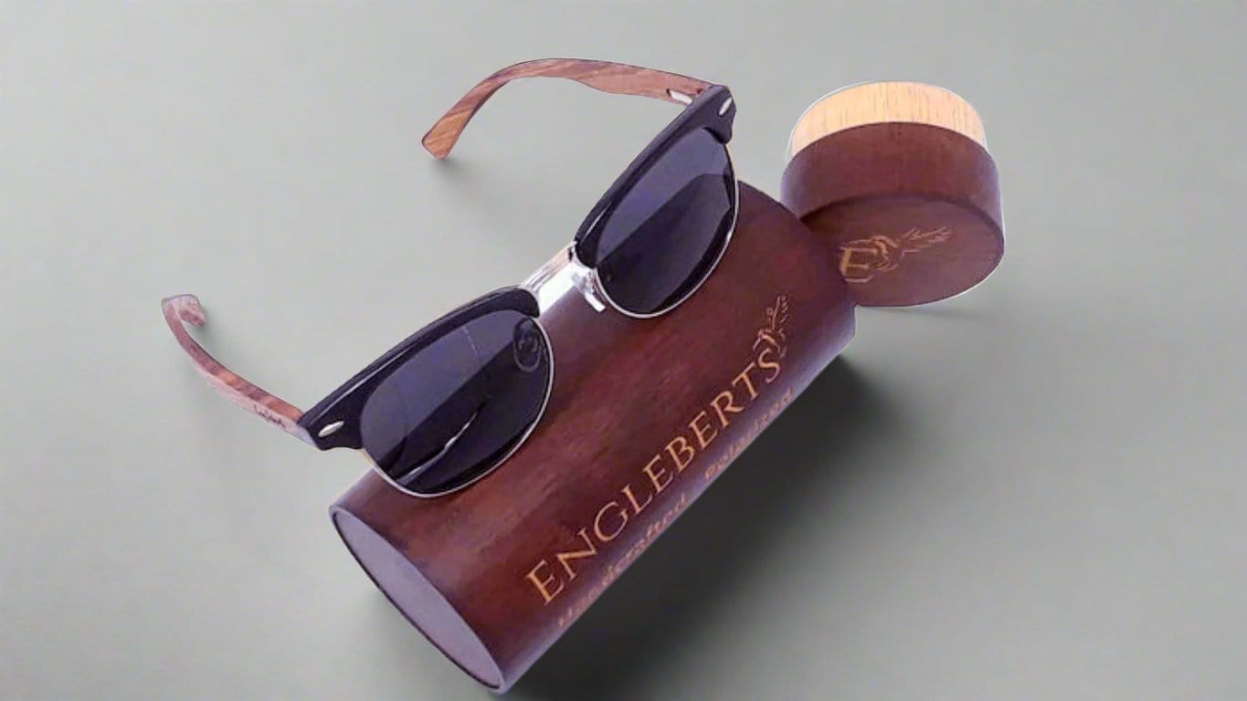 Sunglasses Handcrafted Natural Bamboo Sunglasses & Jewelry Protective Case eco friendly - sustainable products bougie green