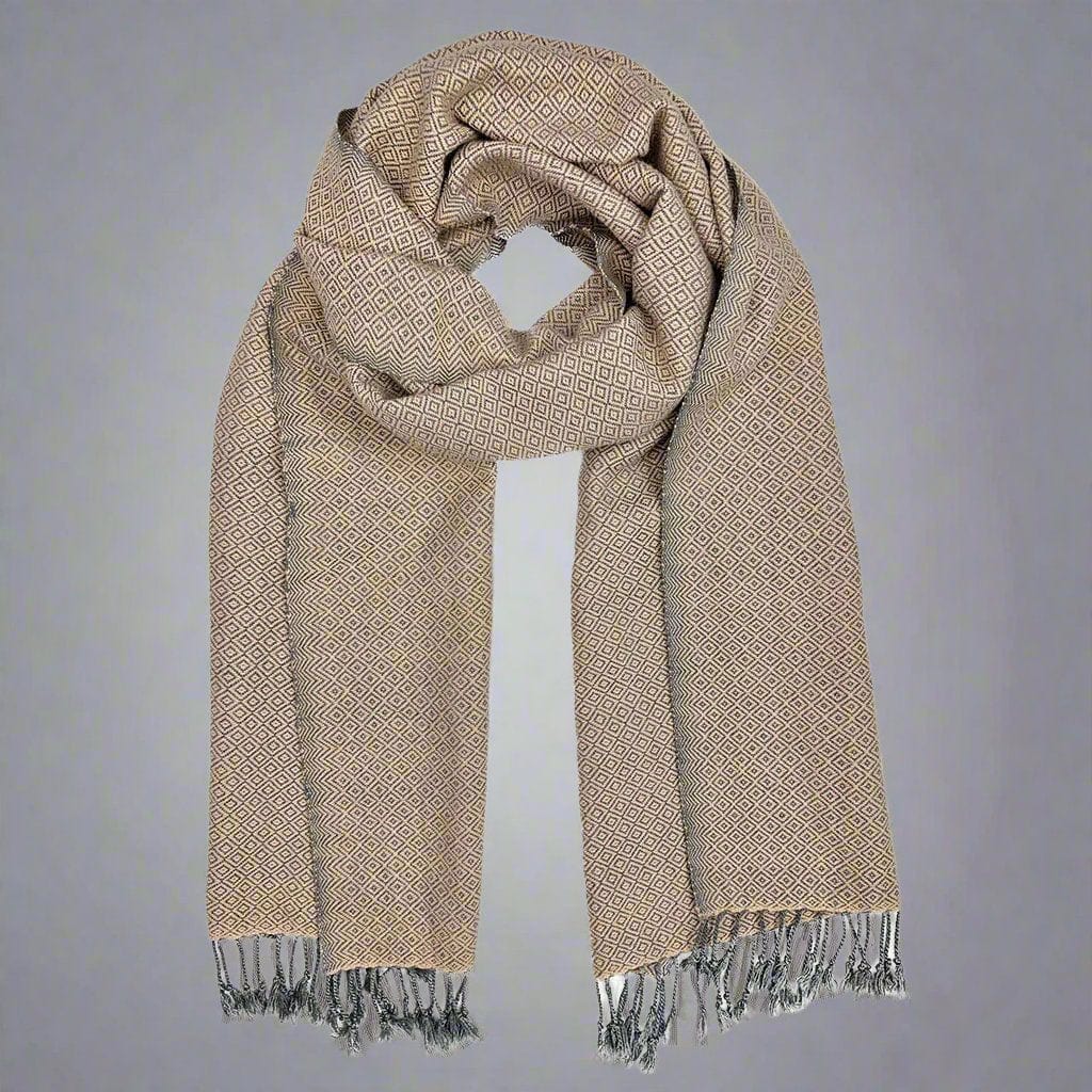 Scarves & Bandanas Handwoven 100% Organic Cotton Diamond Scarf eco friendly - sustainable products bougie green