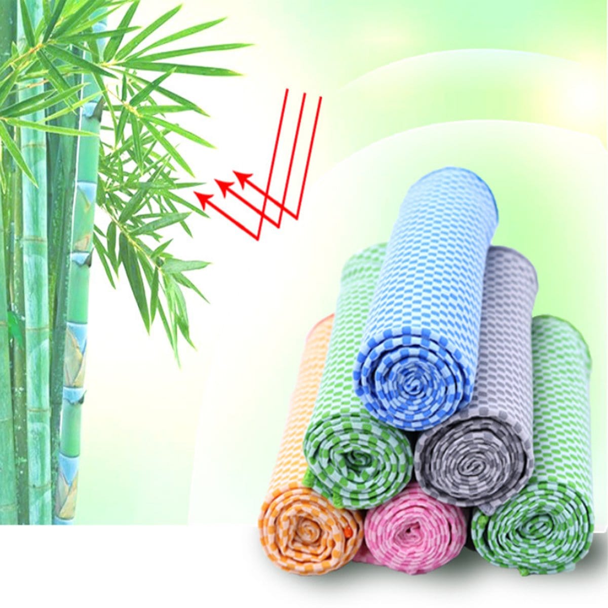 Activewear Natura Super Cool Bamboo Towel In A Bottle - 2 PK eco friendly - sustainable products bougie green