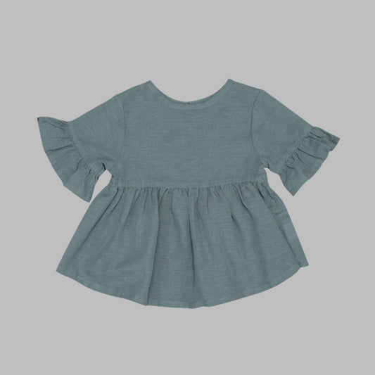 Kids OrganicEra Hemp Blouse eco friendly - sustainable products bougie green