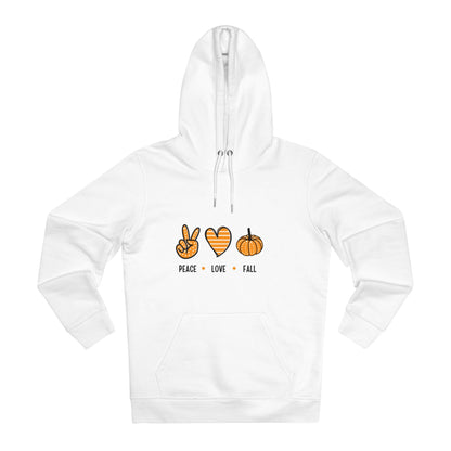 Hoodie "Peace Love Fall" Hoodie eco friendly - sustainable products bougie green