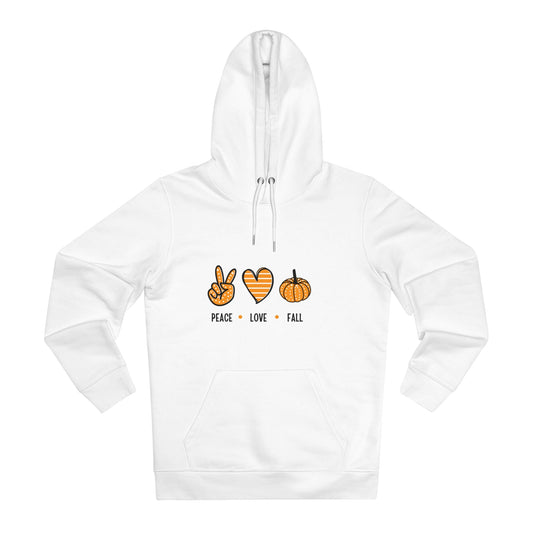 Hoodie "Peace Love Fall" Hoodie eco friendly - sustainable products bougie green