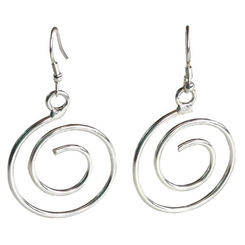 Jewelry Recycled Metal Spiral Earrings eco friendly - sustainable products bougie green