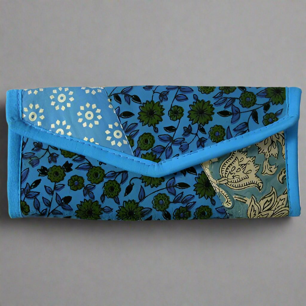 Accessories Recycled Patchwork Women's Clutch eco friendly - sustainable products bougie green