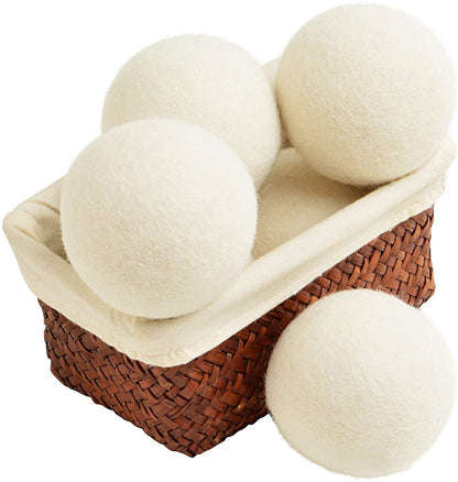 Home Reusable Wool Dryer Balls - Natural Fabric Softener eco friendly - sustainable products bougie green