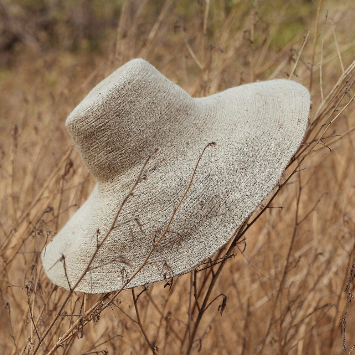 Hats RIRI Jute Handwoven Straw Hat In Natural Beige eco friendly - sustainable products bougie green