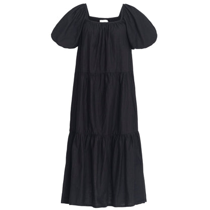 Dresses ROSEMARY Cotton Prairie Dress, in Black eco friendly - sustainable products bougie green