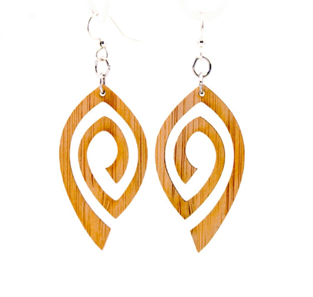 Jewelry Spiral Eye Bamboo Earrings eco friendly - sustainable products bougie green