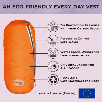 Pets Sustainable Eco-Friendly Dog Jacket / Vest - Made in Ukraine eco friendly - sustainable products bougie green