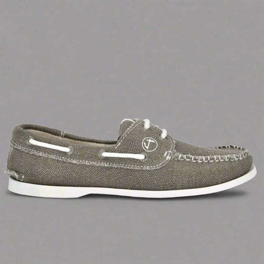 Mens Sustainable Men Vegan Hemp and Cotton Boat Shoes eco friendly - sustainable products bougie green