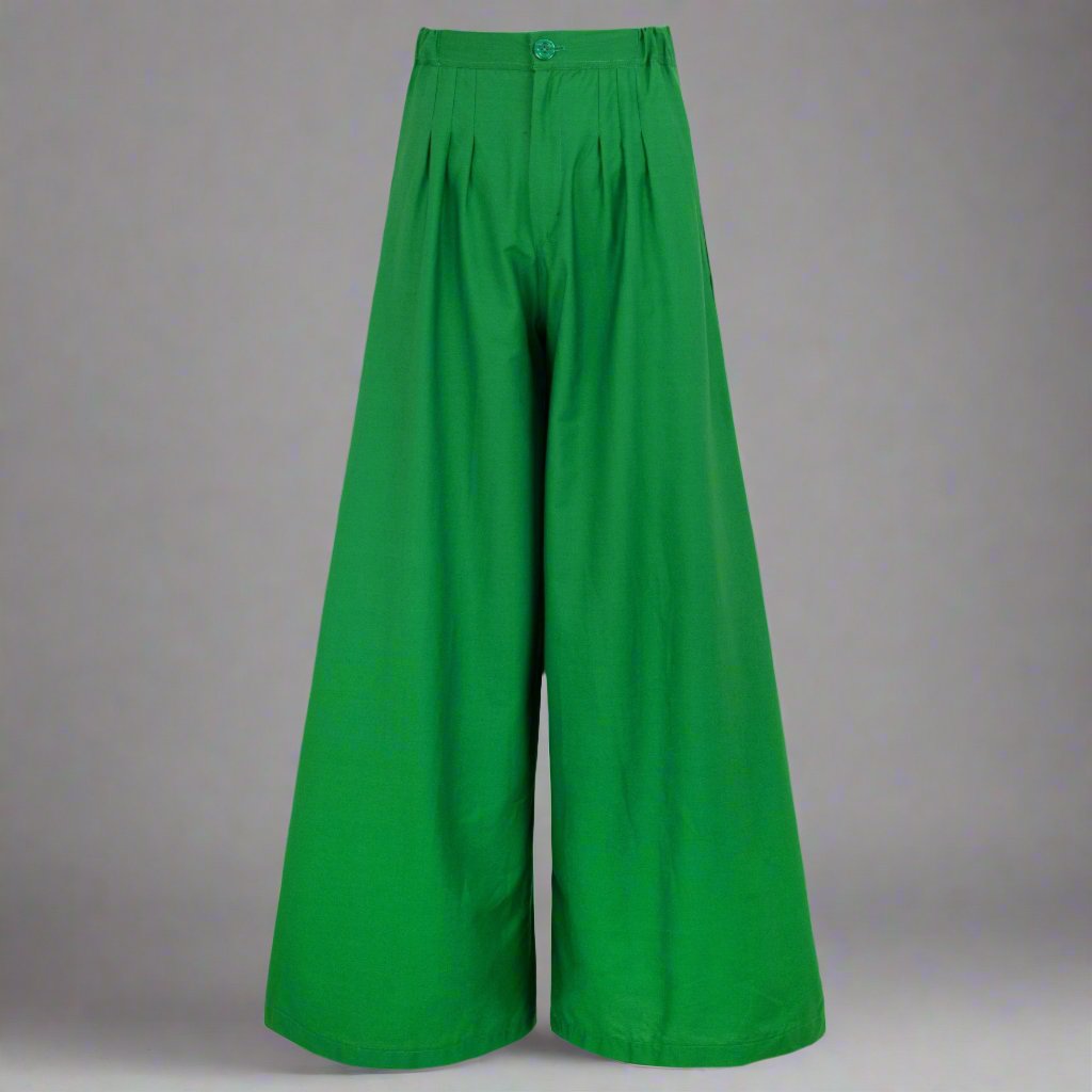 Women's Clothing Wide-leg Pants in Green eco friendly - sustainable products bougie green