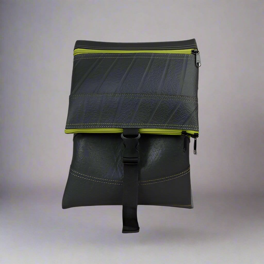 Jewelry & Watches Upcycled Rubber Crossbody Bag - Unique and Sustainable eco friendly - sustainable products bougie green