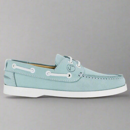 Womens Women’s Nautical Nubuck Leather Boat Shoe eco friendly - sustainable products bougie green